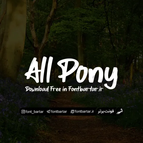 فونت انگلیسی All Pony