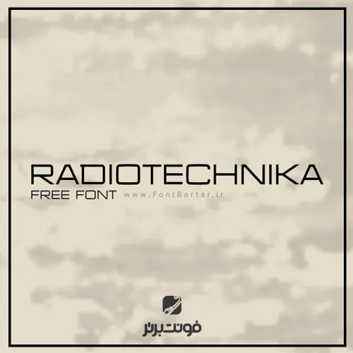 فونت انگلیسی Radiotechnika