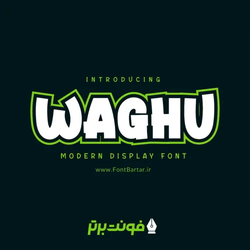 فونت انگلیسی Waghu 8 Waghu Font