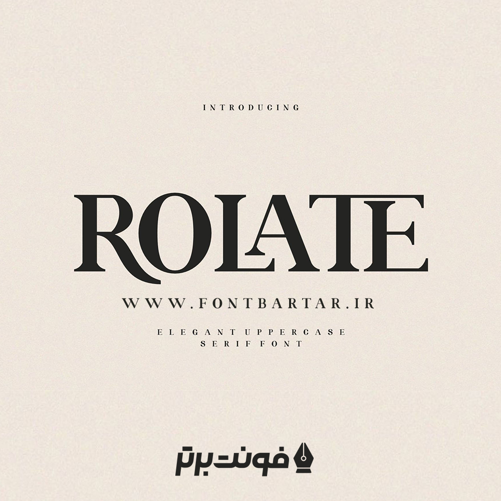 فونت انگلیسی – Rolate Font 