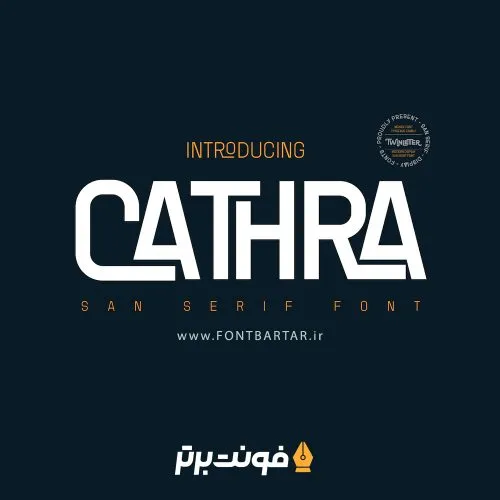 فونت انگلیسی Cathra Font 4 فونت انگلیسی Cathra Font