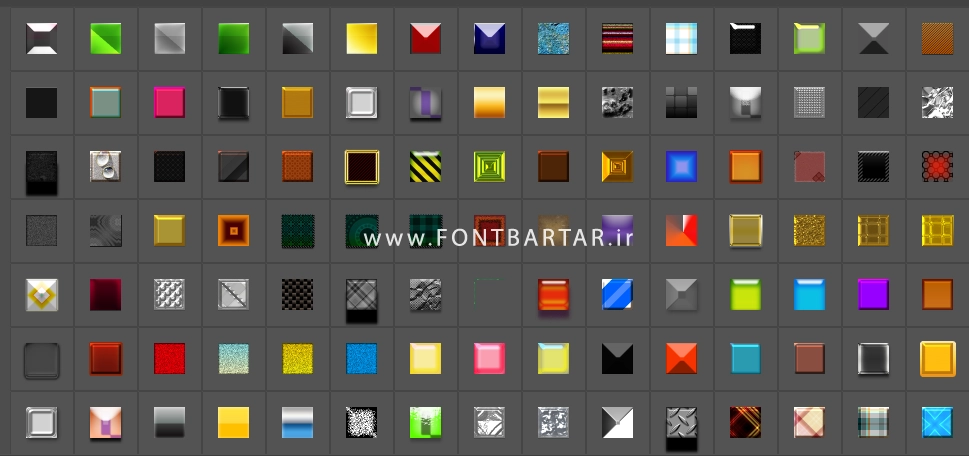 تکست استایل برای فتوشاپ 2 photo shop style new